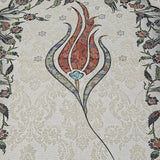 Thin Cotton Islamic Prayer Rug, Black Tulip Motiff Janamaz Musallah Sesallah Sejadah Carpet Muslim Seccade Islam Sajadah