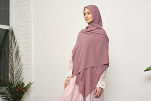 Pastel Pink Dubai Silk Scarf Hijab | Soft Turkish Style Hijab | Muslimah Wear | Muslim Women Clothing | Muslimah Hijab |Shawl |Hijab Fashion