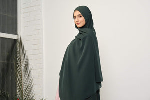 Emerald Dubai zijden sjaal hijab | Zachte Turkse stijl hijab | Muslimah Wear | Kleding voor moslimvrouwen | Muslimah Hijab | Sjaal | Hijab Fashion