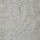 Cream Tulip Taffeta Lux Lightweighted Islamic Prayer Rug, Janamaz, Musallah, Sesallah, Sejadah, Carpet, Muslim Seccade, Islam Sajadah