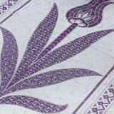 Purple Tulip Taffeta Lux Lightweighted Islamic Prayer Rug, Janamaz, Musallah, Sesallah, Sejadah, Carpet, Muslim Seccade, Islam Sajadah