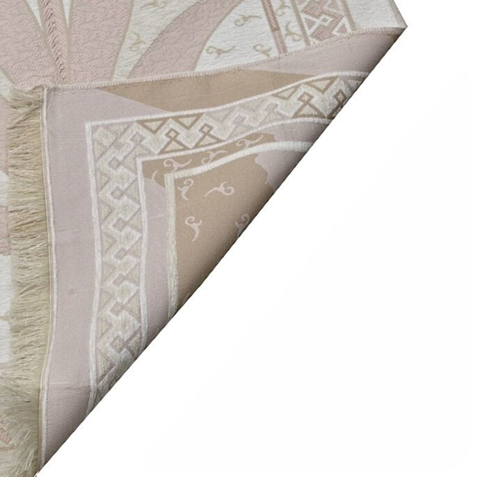 Pink Tulip Taffeta Lux Lightweighted Islamic Prayer Rug, Janamaz, Musallah, Sesallah, Sejadah, Carpet, Muslim Seccade, Islam Sajadah