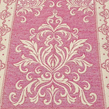 Pink Lux Cotton Taffeta Lightweighted Islamic Prayer Rug, Janamaz, Musallah, Sesallah, Sejadah, Carpet, Muslim Seccade, Islam Sajadah