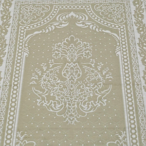 Lux Cotton Khaki Prayer Mat , Dainty Gift, Wedding Gift, Anniversary Gift, Prayer Rug, Dowries Janamaz, Muslim Gifts