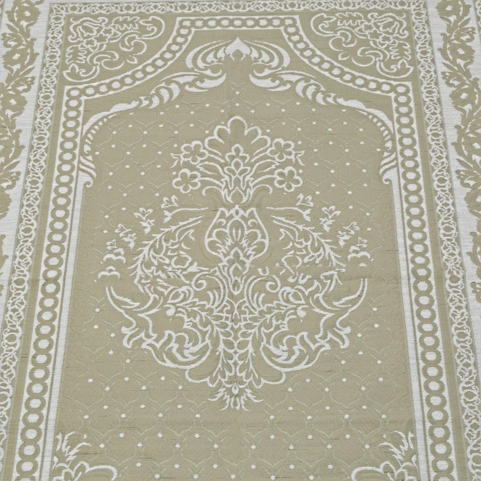 Lux Cotton Khaki Prayer Mat , Dainty Gift, Wedding Gift, Anniversary Gift, Prayer Rug, Dowries Janamaz, Muslim Gifts