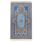 Navy Blue Authentic Prayer Mat | Chenille Sajjada | Lux Musallah | Prayer Rug | Janamaz MVD67