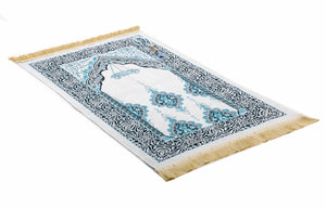 Turquoise Palace Prayer Mat, Prayer Mat with Tasbeeh, Prayer Rug, Bohemian Rug, Turkish Rug, Islamic Gift YSLM76