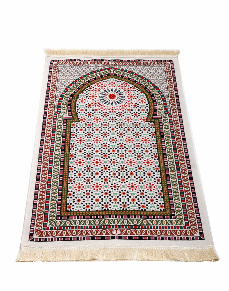 Boho Style Prayer Mat, Prayer Mat with Tasbeeh, Prayer Rug, Muslim Janamaz, Sajjada, Turkish Rug, Islamic Gift YSLM45