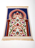 Mihrab Flowers Carpet Prayer Mat, Prayer Mat with Tasbeeh, Prayer Rug, Muslim Janamaz, Sajjada, Turkish Rug, Islamic Gift YSLM50
