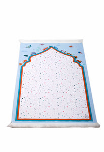 Personalized Prayer Mat for Kids, Toy Land Islamic Praying Rug for Children, Educational Prayer Mat, Janamaz Muslim Child, First Prayer Rug
