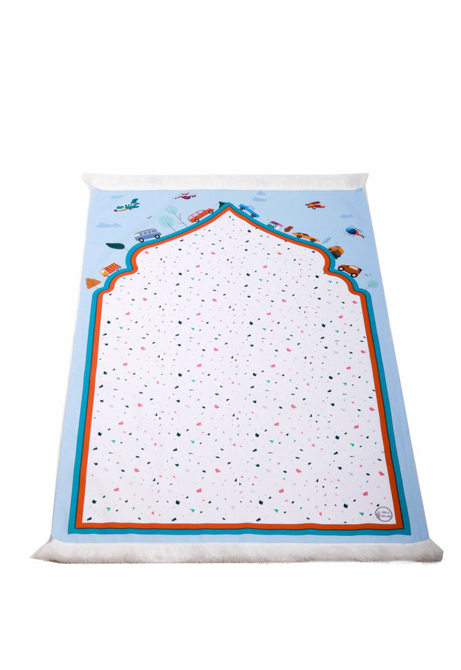 Personalized Prayer Mat for Kids, Toy Land Islamic Praying Rug for Children, Educational Prayer Mat, Janamaz Muslim Child, First Prayer Rug