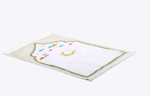 Personalized Prayer Mat for Kids, White Moon Islamic Praying Rug for Children, Educational Prayer Mat, Janamaz Muslim Child First Prayer Rug