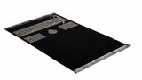 NEW Kaaba Kiswah Inspired Prayer Mat | Personalized Gift |  Musallah | Masjid al Haram Sajjada | Janamaz | Prayer Rug | Islamic Masalla