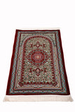 Red Flower Bouquet Prayer Mat, Prayer Mat with Tasbeeh, Prayer Rug, Mat Namaz Salat, Sajadah Cantik , Islamic Gifts YSLM63