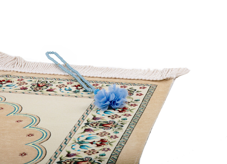 Keukenhof Gardens Prayer Mat, Prayer Mat with Tasbeeh, Prayer Rug, Muslim Janamaz, Bohemian Rug, Turkish Rug, Islamic Gift YSLM80