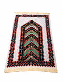 Geometric Minaret Prayer Mat, Prayer Mat with Tasbeeh, Prayer Rug, Muslim Janamaz, Sajjada, Turkish Rug, Islamic Gift YSLM47