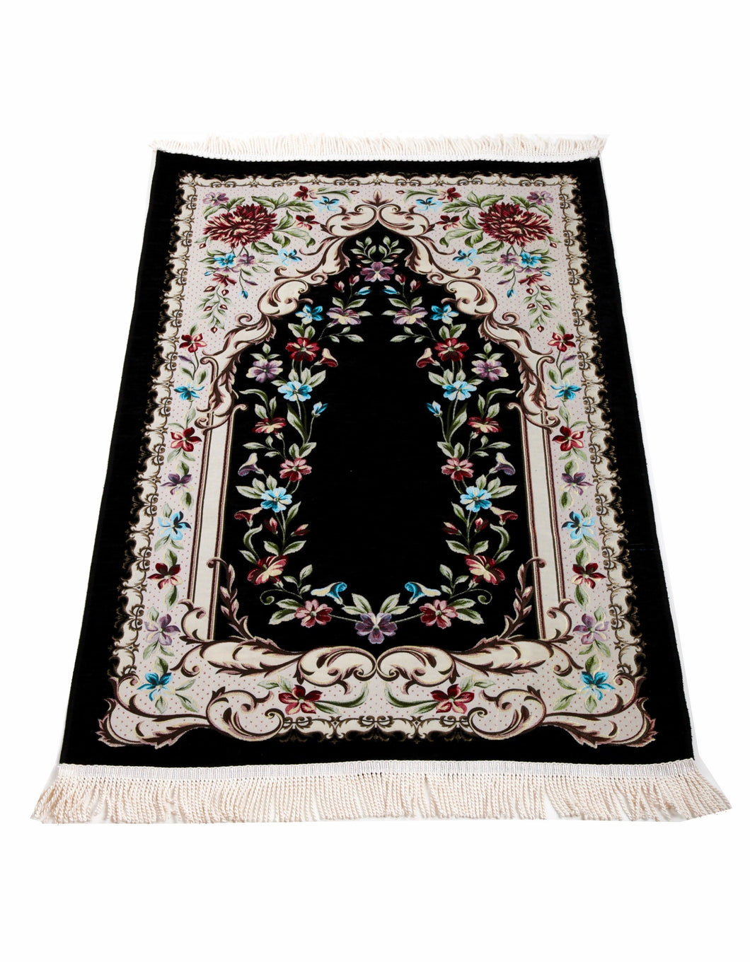 Lei Flowers Sejadah, Rawdah Inspired Lux Prayer Mat,  Prophet's Mosque Prayer Rug, Alrawda Janamaz, Rawda, Unique Islamic Gift