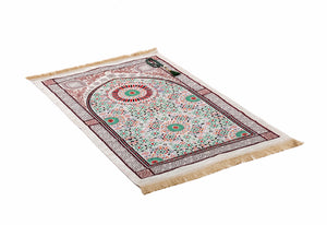 Pink Geometric Fantasy Prayer Mat, Prayer Mat with Tasbeeh, Prayer Rug, Bohemian Rug, Turkish Rug, Islamic Gift YSLM75