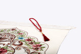 Cream Golden Frame Prayer Mat, Prayer Mat with Tasbeeh, Prayer Rug, Muslim Janamaz, Sajadah Cantik , Islamic Gifts
