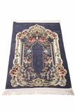 Golden Frame Prayer Mats, Prayer Mat with Tasbeeh, Prayer Rug, Muslim Janamaz, Sajadah Cantik , Islamic Gifts