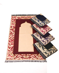 Personalised Prayer Mat Leila | Red Prayer Rug | Gift for Her | Gift for Him | Muslim Janamaz | Custom Name Prayer Mat | Personalized Gift