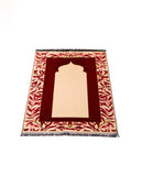 Personalised Prayer Mat Leila | Red Prayer Rug | Gift for Her | Gift for Him | Muslim Janamaz | Custom Name Prayer Mat | Personalized Gift