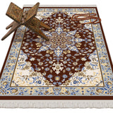 Siberian Bugloss Soft Padded Prayer Rug | Cotton Layer Janamaz | Anti Slip Backing Bamboo Cotton Prayer Mat | Islamic Gifts