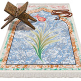 Tulip Mihrab Soft Padded Prayer Rug | Cotton Layer Janamaz | Anti Slip Backing Bamboo Cotton Prayer Mat | Islamic Gifts