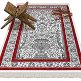 Mosaic Carpet Soft Padded Prayer Rug | Cotton Layer Janamaz | Anti Slip Backing Bamboo Cotton Prayer Mat | Islamic Gifts