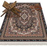 Turkmen Carpet Design Soft Padded Prayer Rug | Cotton Layer Janamaz | Anti Slip Backing Bamboo Cotton Prayer Mat | Islamic Gifts