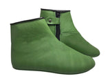 Зеленые грелки для ног Lux из натуральной кожи с женскими размерами, зимние носки, грелки для ног, тапочки Islam Mest, Khuffain, носки Wudu, носки Halal - islamicbazaar