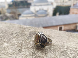 Conquest Ring 002, Ottoman Ring, Fatih Ring, 925 Sterling Silver Mens Ring, Sultan Mehmed Ring, Signet Ring, Sultans Collection Unique Ring