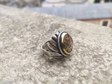Conquest Ring 002, Ottoman Ring, Fatih Ring, 925 Sterling Silver Mens Ring, Sultan Mehmed Ring, Signet Ring, Sultans Collection Unique Ring