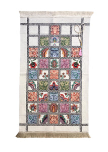 Prayer Mat | Ultra Lux Chenille Prayer Rug | Woven Sajdah | Musalla | Janamaz | Unique Islamic Gift | White Authentic Prayer Mat - islamicbazaar