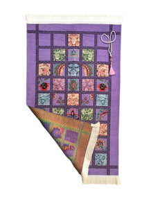 Prayer Mat | Ultra Lux Chenille Prayer Rug | Woven Sajdah | Musalla | Janamaz | Unique Islamic Gift | Purple Authentic Prayer Mat - islamicbazaar