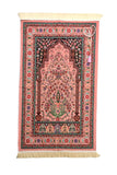 Little Flowers Prayer Mat, Pink Prayer Mat with Tasbeeh, Prayer Rug, Muslim Janamaz, Namaz Rug, Musallah, Islamic Gift