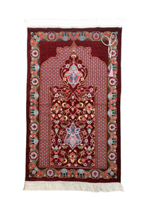 Prayer Mat | Ultra Lux Chenille Prayer Rug | Woven Sajdah | Musalla | Janamaz | Unique Islamic Gift | Red Arrow Palace Prayer Mat