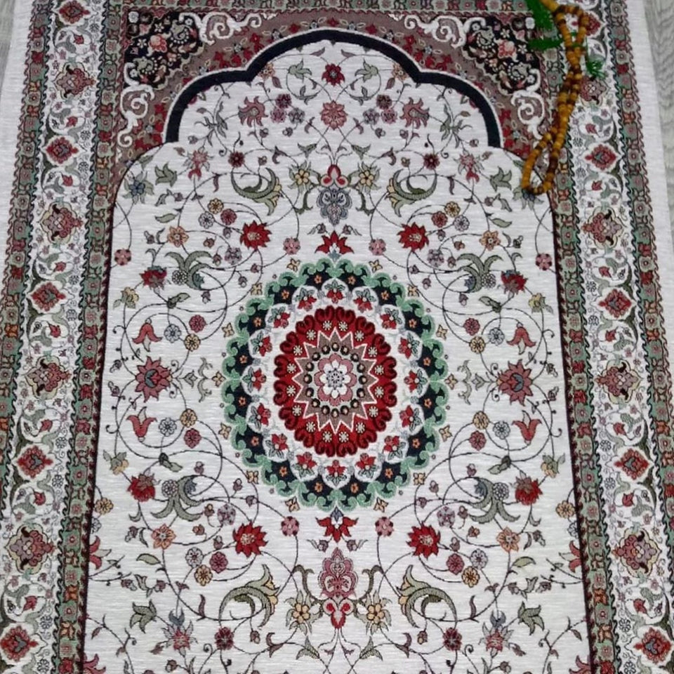 Flowers of Anatolia Sejadah | Lux Prayer Mat | Prayer Rug | Janamaz | Elegant | High Quality | Luxury - A Unique Islamic Gift
