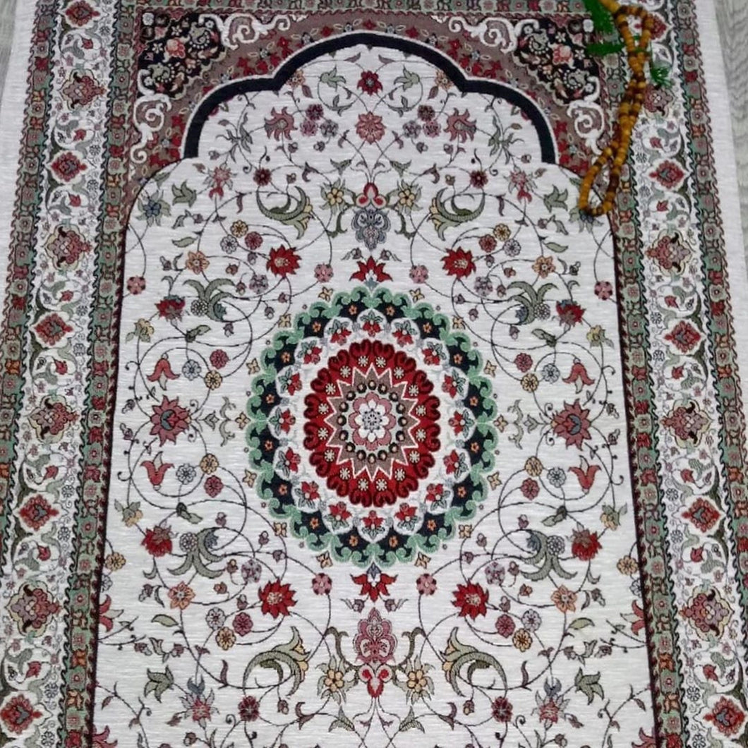 Flowers of Anatolia Sejadah | Lux Prayer Mat | Prayer Rug | Janamaz | Elegant | High Quality | Luxury - A Unique Islamic Gift
