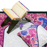 Special Prayer Mat Set Gift For Mom | Quran | Sajadah | Pillowcase | 33 Bead Pearl | Islamic Gift | Personalized Gift | Tasbeeh Sejadah Set