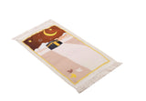 Personalized Prayer Mat for Kids, Autumn in Mecca Praying Rug for Children, Educational Prayer Mat, Janamaz Muslim Child, First Prayer Rug