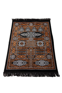 Kaaba Curtain Kiswah Sejadah Orange, Prayer Mat, Prayer Rug, Islamic Lightweight Sejjada, A Unique Islamic Gift