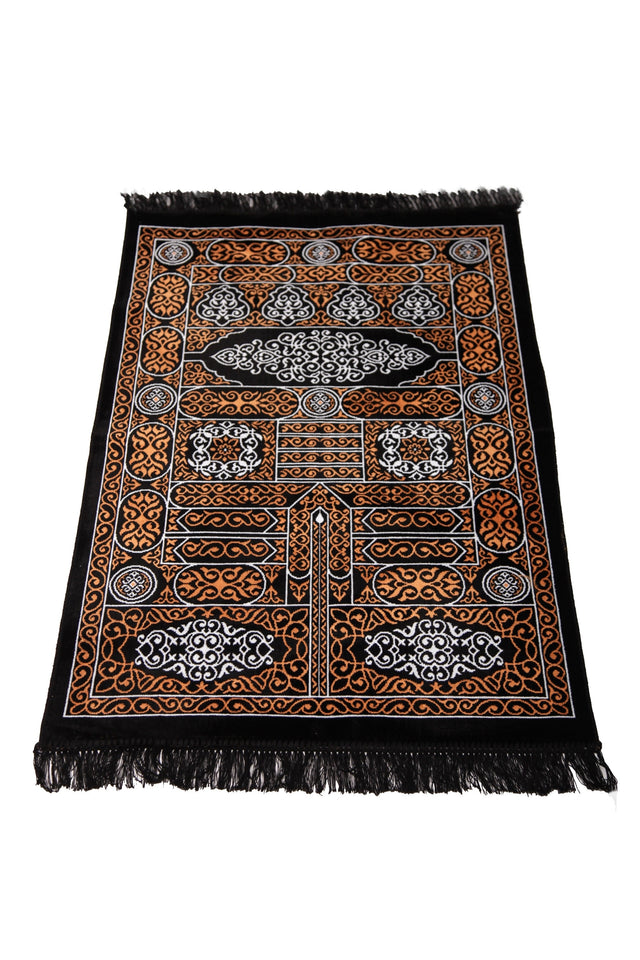 Kaaba Curtain Kiswah Sejadah Orange, Prayer Mat, Prayer Rug, Islamic Lightweight Sejjada, A Unique Islamic Gift