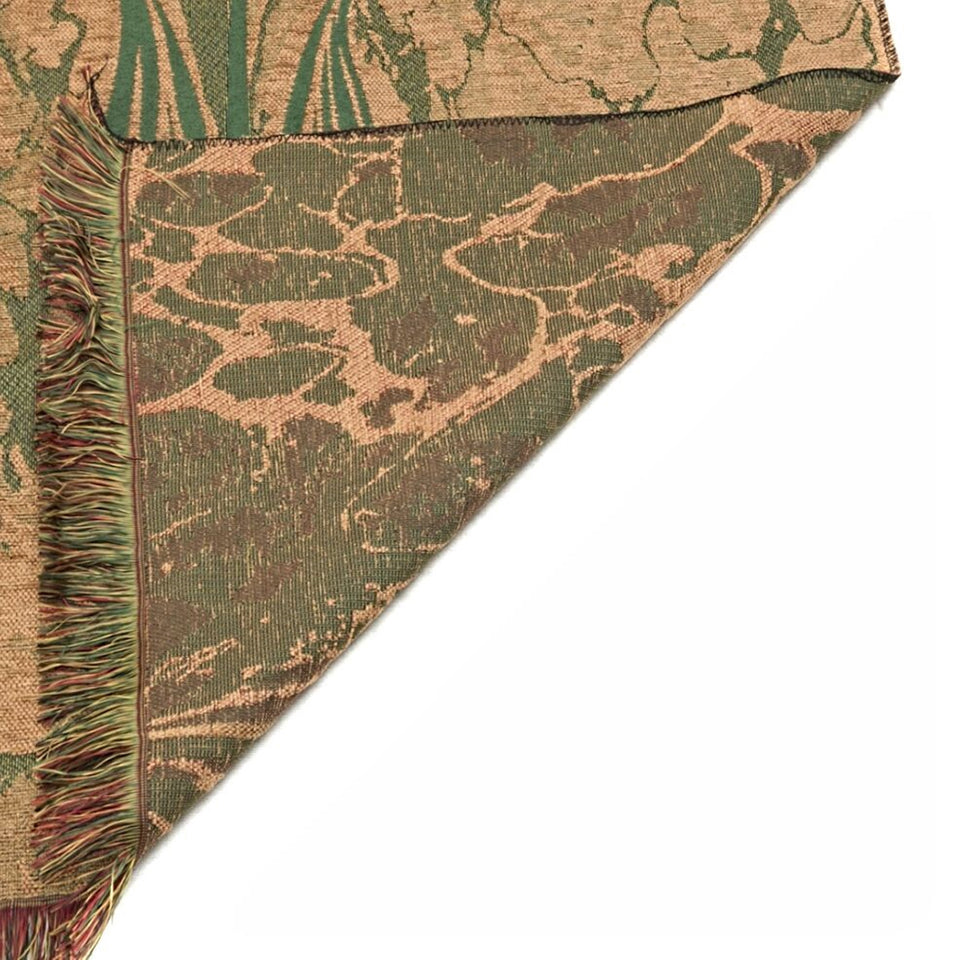 Light Brown Taffeta Islamic Prayer Rug, Tulip Motiff Janamaz Musallah Sesallah Sejadah Carpet Muslim Seccade Islam Sajadah