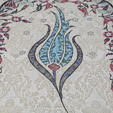Thin Cotton Islamic Prayer Rug, Turquoise Tulip Motiff Janamaz Musallah Sesallah Sejadah Carpet Muslim Seccade Islam Sajadah