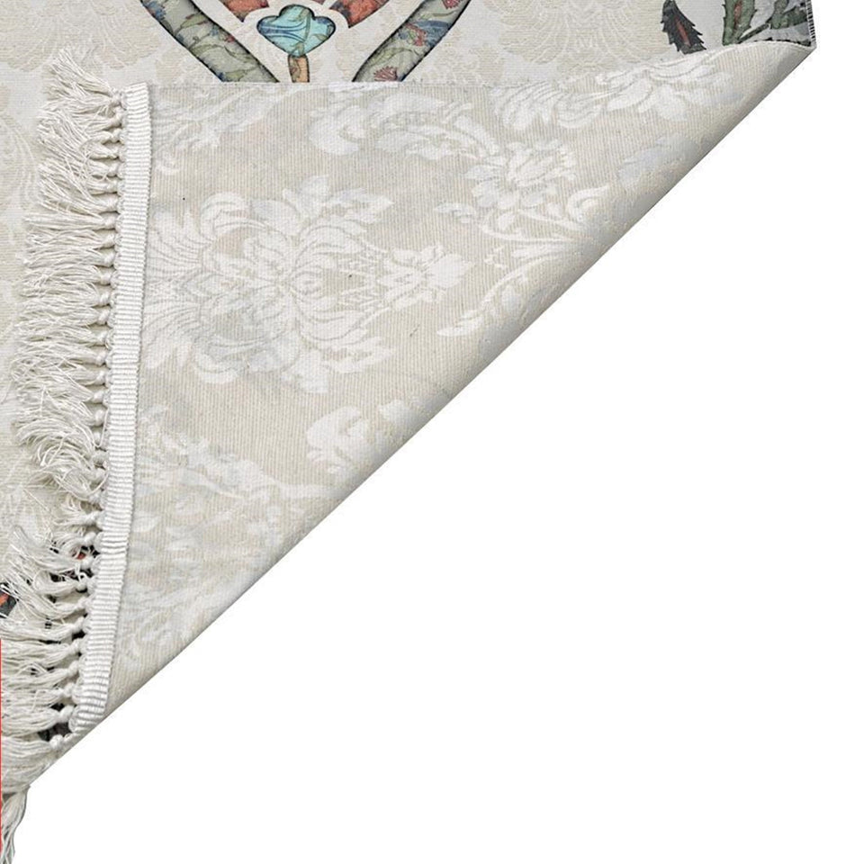 Thin Cotton Islamic Prayer Rug, Black Tulip Motiff Janamaz Musallah Sesallah Sejadah Carpet Muslim Seccade Islam Sajadah