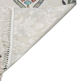 Thin Cotton Islamic Prayer Rug, Black Tulip Motiff Janamaz Musallah Sesallah Sejadah Carpet Muslim Seccade Islam Sajadah