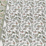 Lux Green Prayer Mat , Kutahya Flowers, Wedding Gift, Anniversary Gift, Prayer Rug, Dowries Janamaz