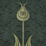 Green Lightweighted Islamic Prayer Rug, Tulip Motiff Janamaz, Musallah, Sesallah, Sejadah, Carpet, Muslim Seccade, Islam Sajadah