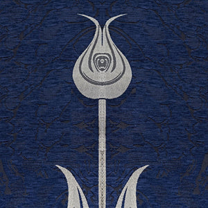 Blue Lightweighted Islamic Prayer Rug, Tulip Motiff Janamaz, Musallah, Sesallah, Sejadah, Carpet, Muslim Seccade, Islam Sajadah